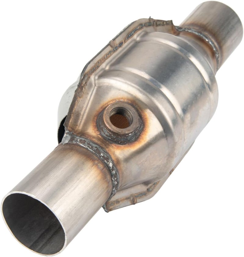 ZonCar 2.25 inch Universal 53005 Catalytic Converter, 2.25“ Inlet/Outlet High Flow Catalytic Converter with Heat Shield and O2 Port (EPA Compliant) - Image 5